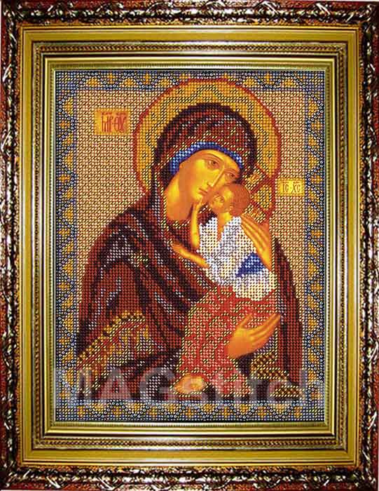 Ярославская Богородица Yaroslavskaya-Bogorodica-ikona-vyshivka-biserom-B-152