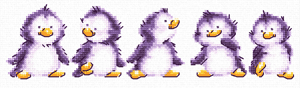 Бесплатная схема  для вышивки крестом Makiko - Animal Fun Time 1 - Веселые пингвинята