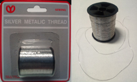Silver Metallic Thread "Серебро"